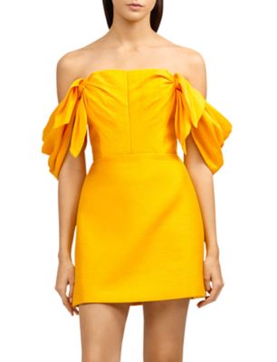 Acler Selkin Off-the-Shoulder Draped ...